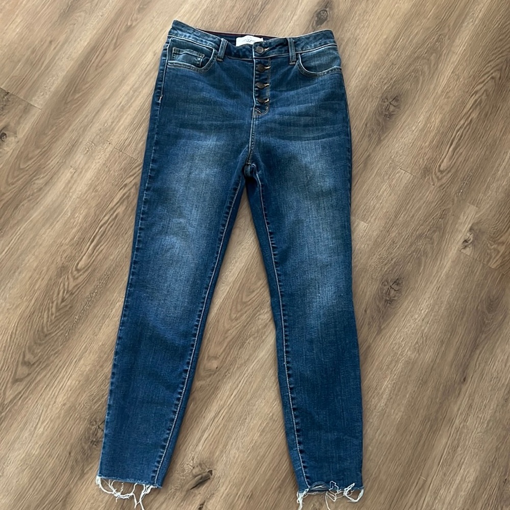 CJLA button fly skinny jeans size 9